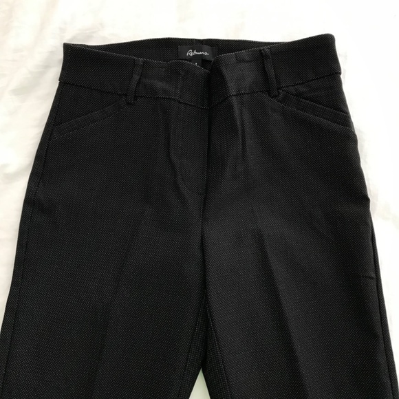 Reitmans Ankle Cut Dotted Pants Size 8 Black - Picture 4 of 7